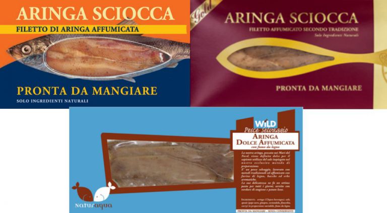Richiamo aringa sciocca e filetti aringa dolce affumicata