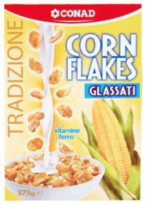 Corn Flakes glassati Conad richiamati per rischio presenza allergeni