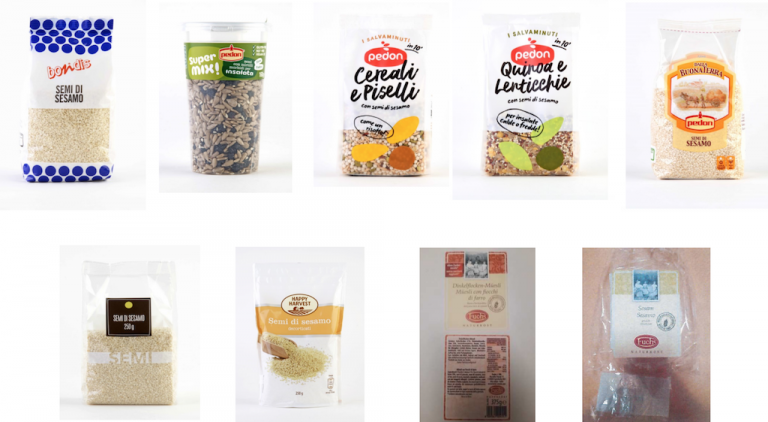 Semi di sesamo Bondis, Pedon, Happy Harvest e Fuchs Naturkost richiamati per rischio chimico