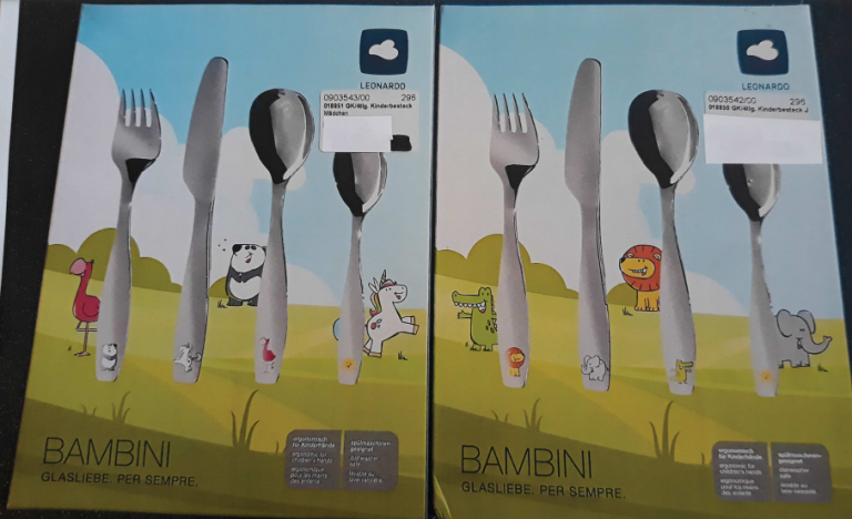 Posate per bambini Leonardo ritirate dal mercato