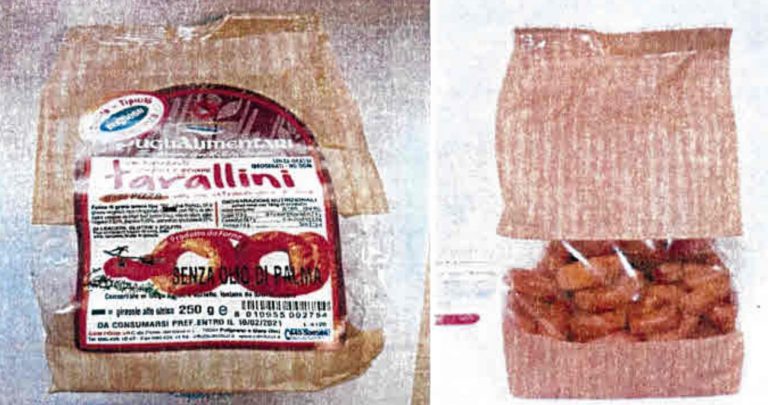 Tarallini alla pizza di Puglialimentari richiamati per rischio chimico
