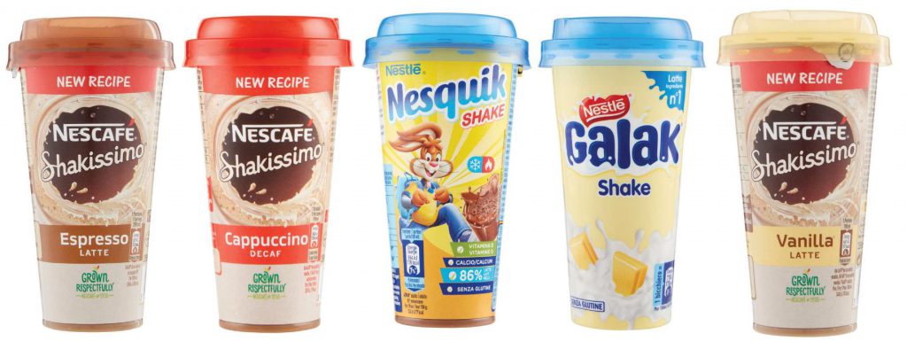 Richiamate le bevande a base di latte Nescafè, Nesquik e Galak per tracce di acqua ossigenata