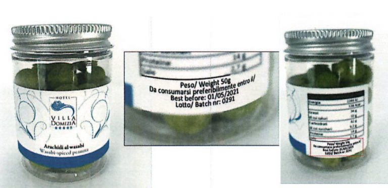 Arachidi al wasabi Taz Group richiamate per allergene non indicato in etichetta