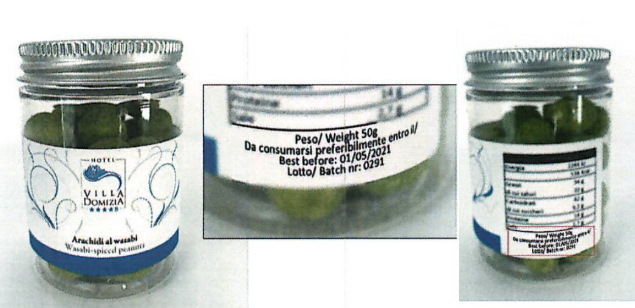 Arachidi al wasabi Taz Group richiamate per allergene non indicato in etichetta