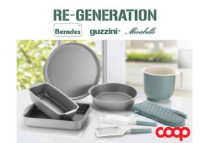 Coop e la collezione Re-Generation con Guzzini, Berndes, Mirabello: la raccolta punti e i premi