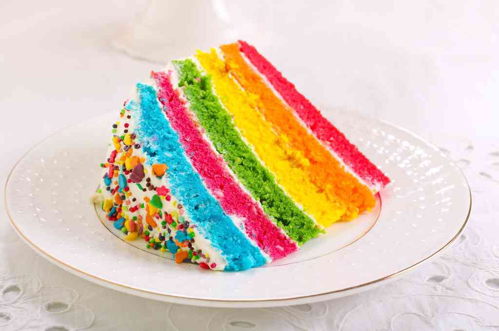 Torte di Carnevale per bambini, torta Rainbow