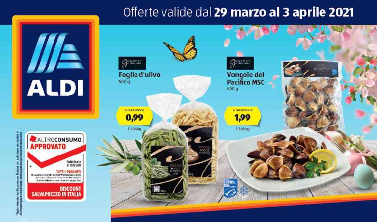 Anteprima Volantino Aldi prossima settimana dal 29 marzo al 3 aprile 2021