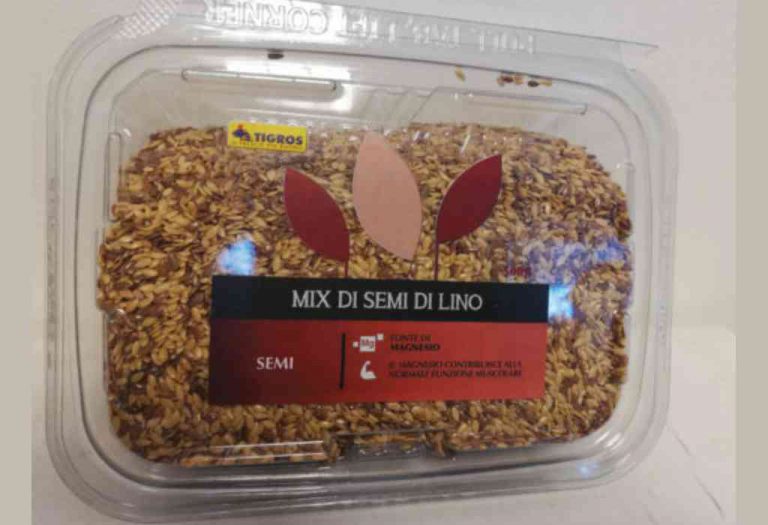 Tigros ritira il mix semi di lino per presenza di erbicida