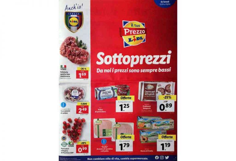 Volantino Lidl dal 12 al 18 aprile 2021