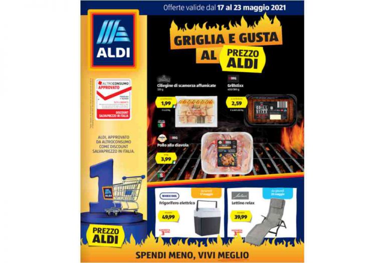 Volantino Aldi dal 17 al 23 maggio 2021