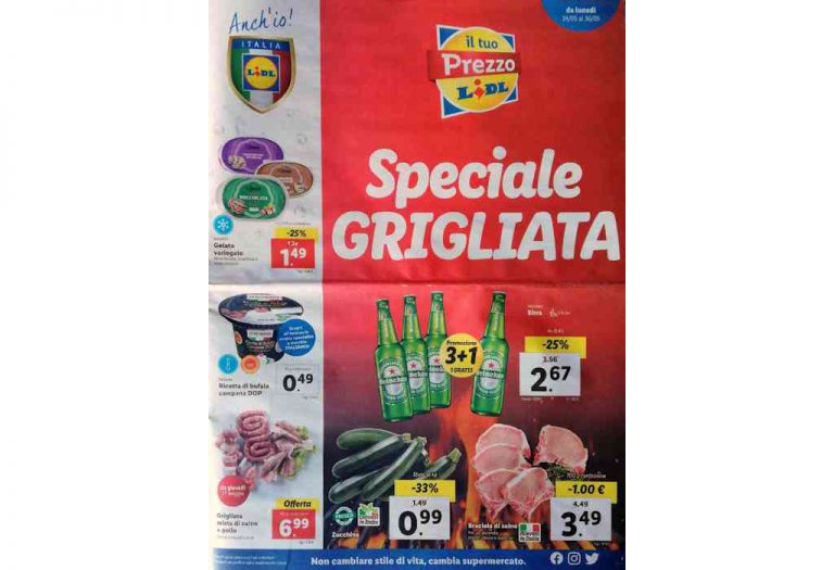 Volantino Lidl, le offerte dal 24 al 30 maggio 2021