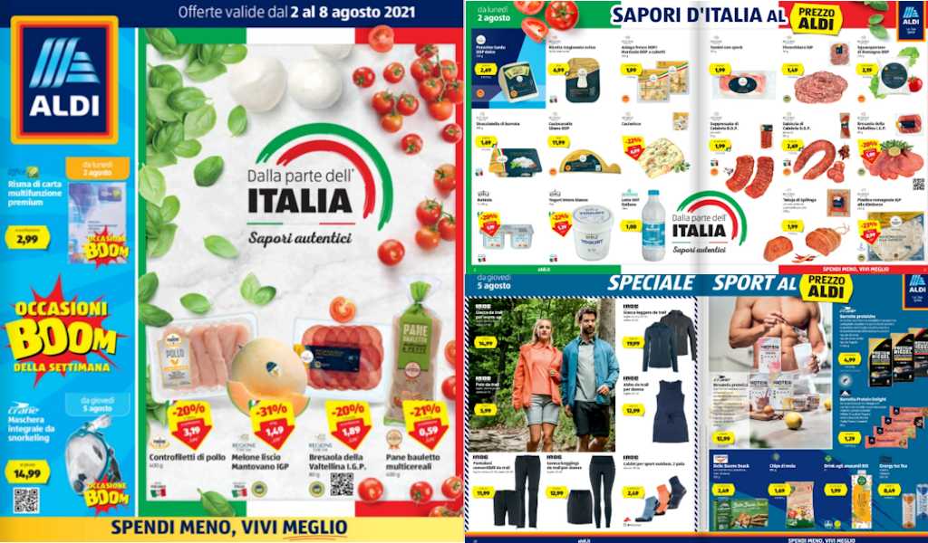 Volantino Aldi dal 2 al 8 agosto 2021: le offerte