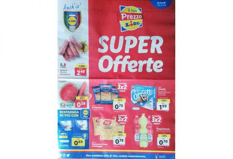 Volantino Lidl prossima settimana dal 2 al 8 agosto 2021: settimana Britannica e Irlandese