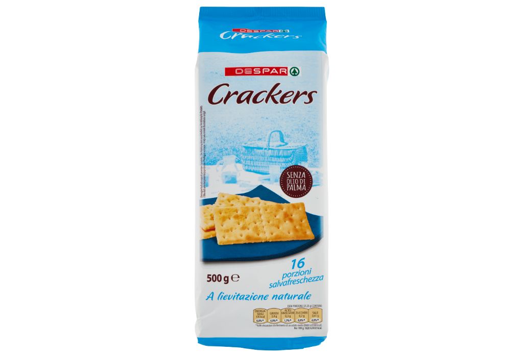 Richiamati cracker salati senza granelli di sale in superficie Despar