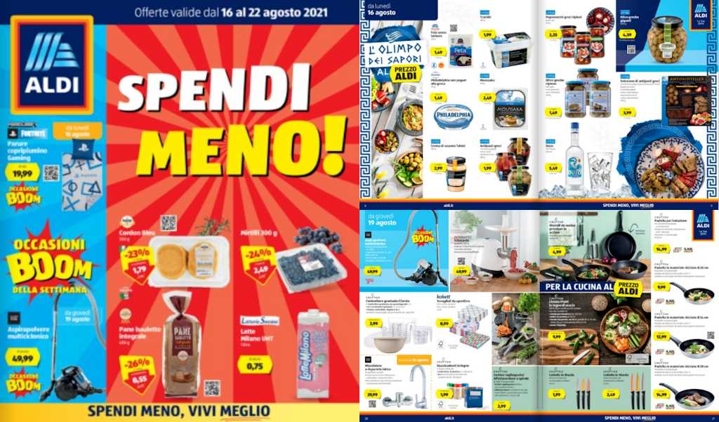 Volantino Aldi dal 16 al 22 agosto 2021: offerte