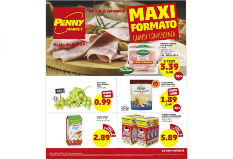 Volantino Penny Market dal 2 al 12 settembre