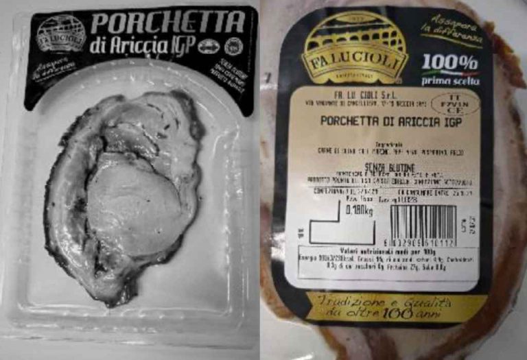 Richiamata Porchetta di Ariccia IGP per Listeria monocytogenes
