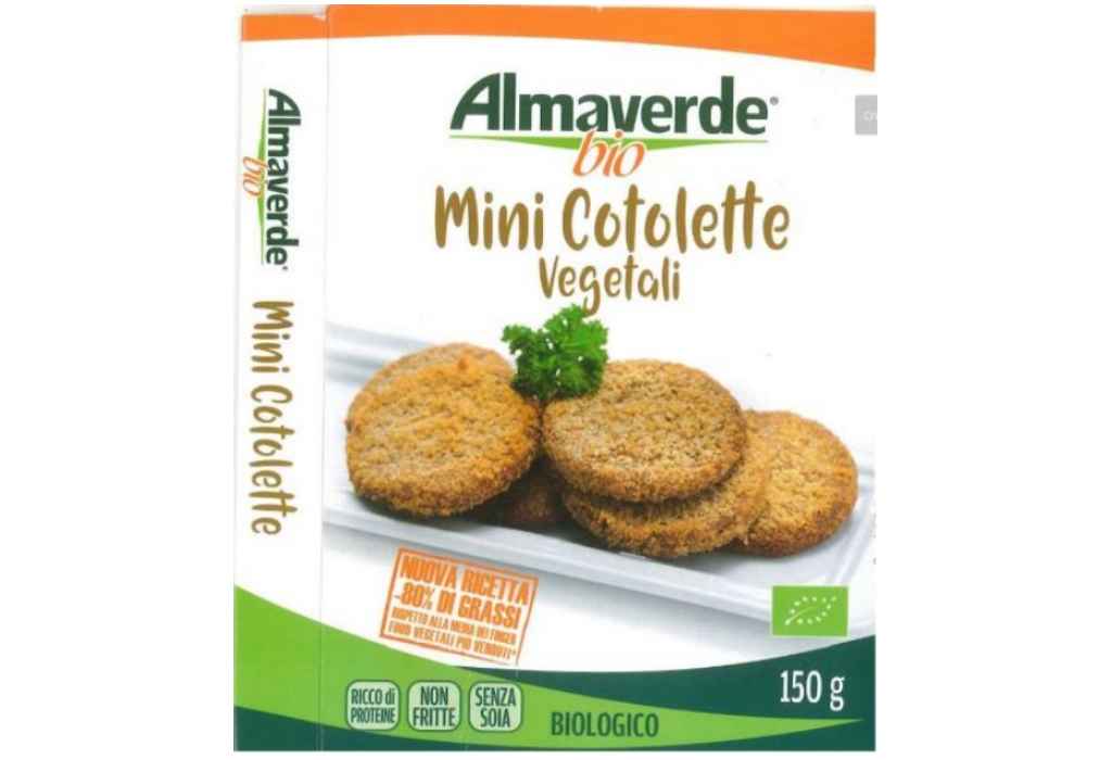 Richiamate Mini Cotolette Vegetali Almaverde Bio per errore di etichettatura