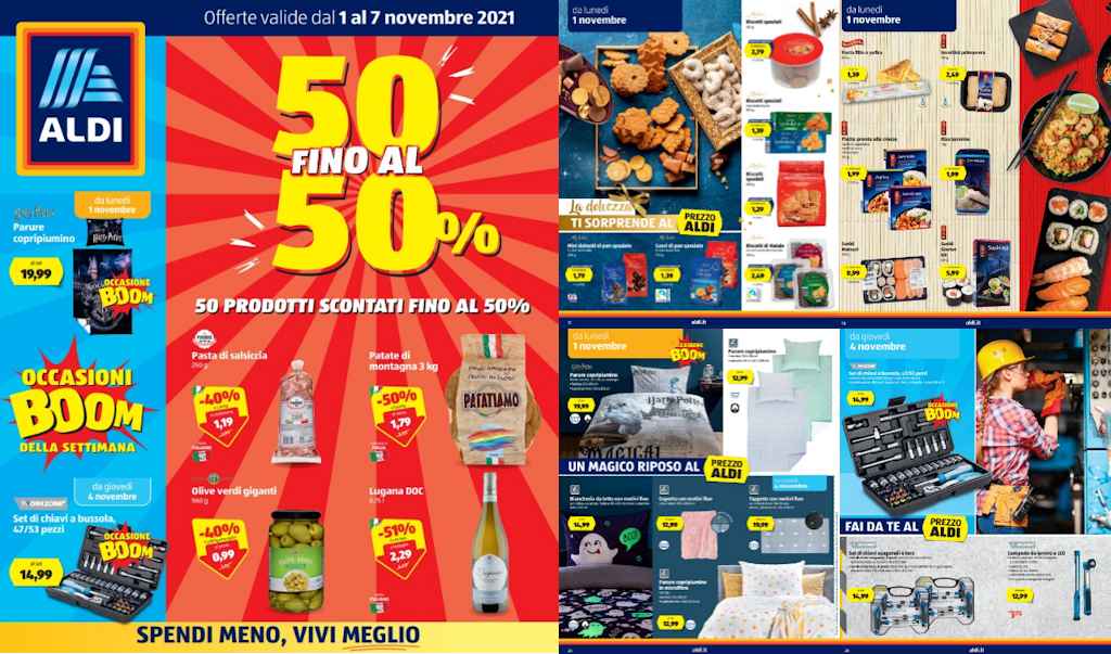 Volantino Aldi dal 1 al 7 novembre 2021:  offerte