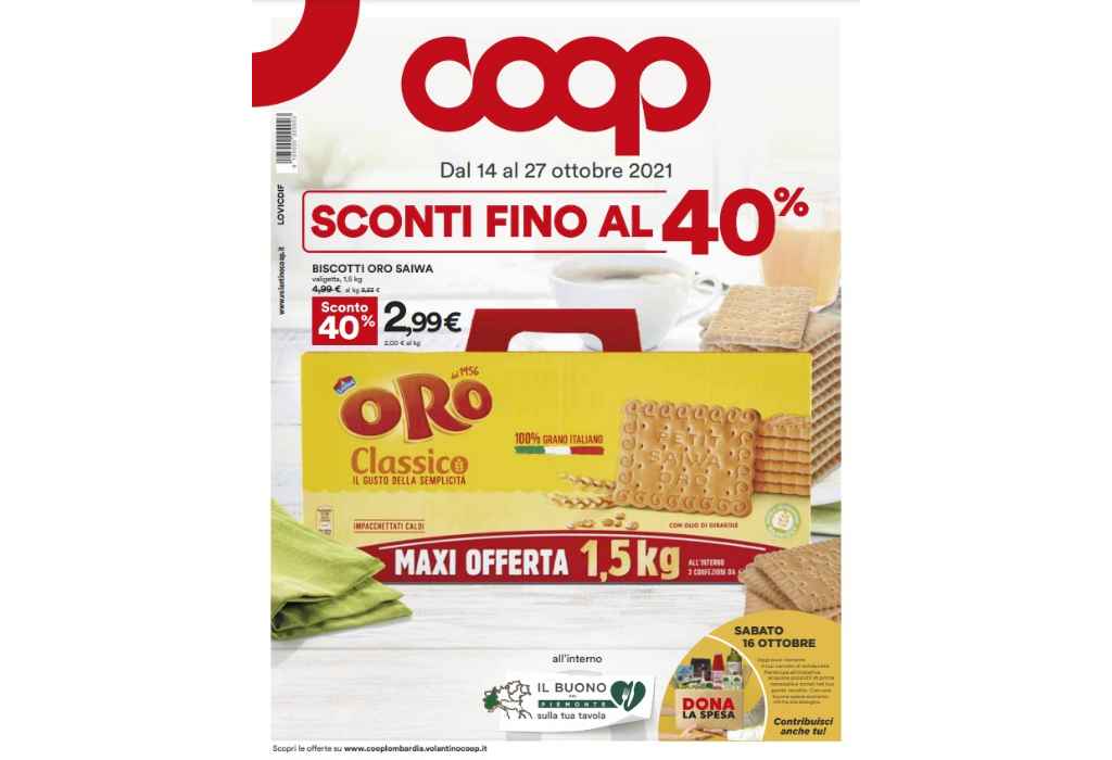 Volantino Coop dal 14 al 27 ottobre 2021