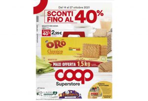 Volantino Coop Superstore dal 14 al 27 ottobre 2021