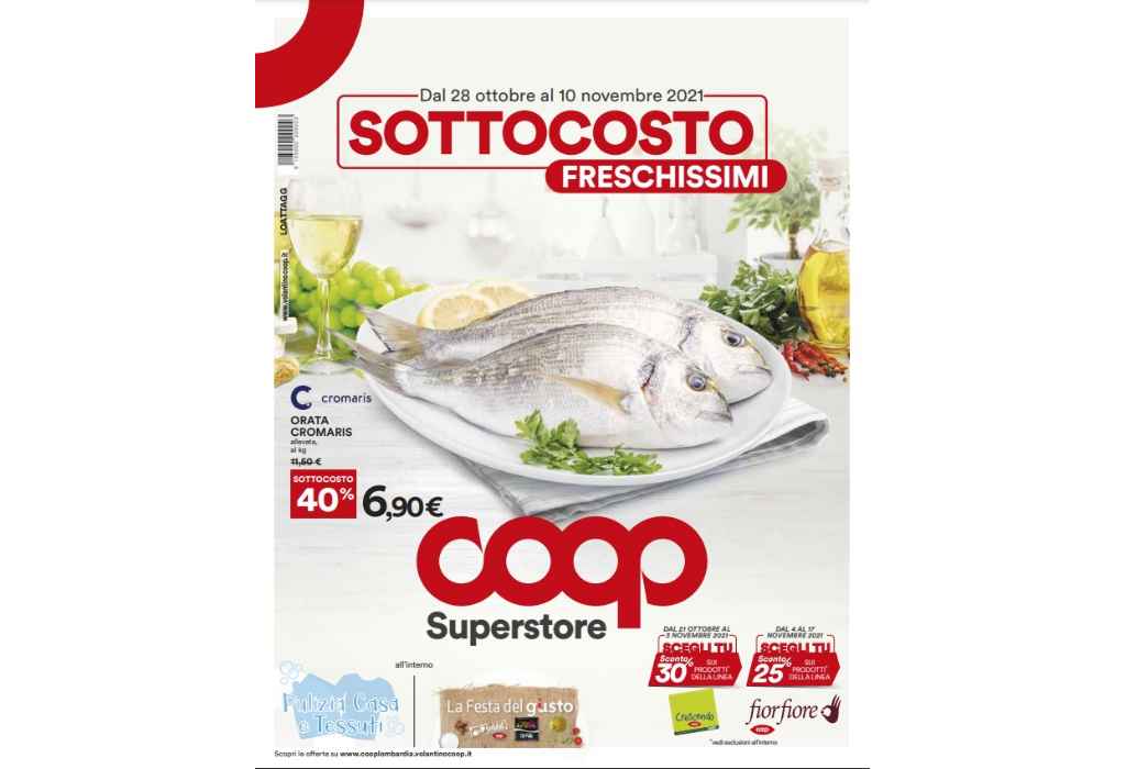 Volantino Coop Superstore dal 28 ottobre al 10 novembre 2021