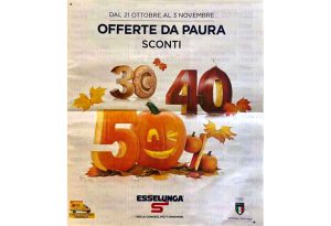 Volantino Esselunga dal 21 ottobre al 3 novembre 2021: Offerte da paura, sconti 30% 40% e 50%