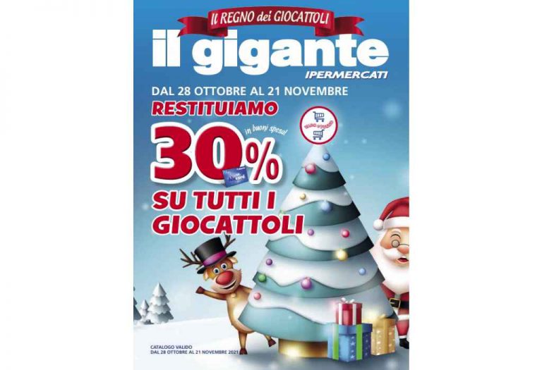 Volantino Il Gigante Giocattoli 2021: dal 28 ottobre al 21 novembre