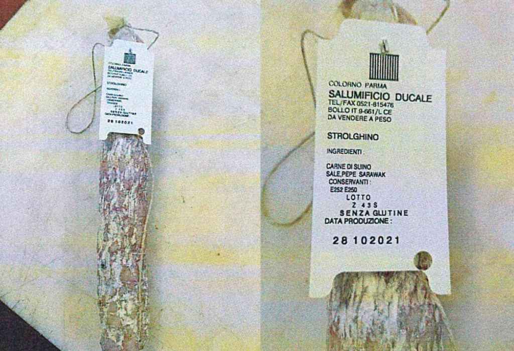 Richiamato salame Strolghino per presenza di Listeria