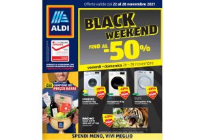 Volantino Aldi dal 22 al 28 novembre 2021: Black Weekend fino al -50%