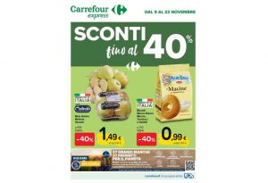 Volantino Carrefour Express dal 9 al 23 novembre 2021