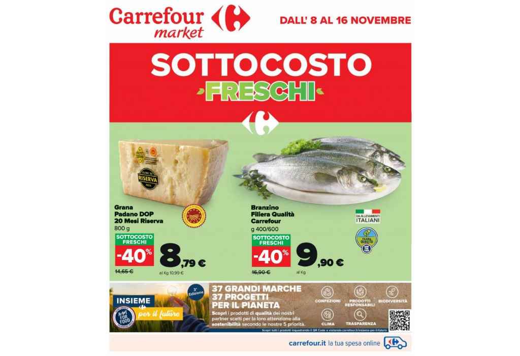 Volantino Carrefour Market dal 8 al 16 novembre 2021