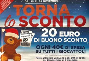 Volantino Esselunga Giochi Natale 2021: dal 15 al 24 novembre