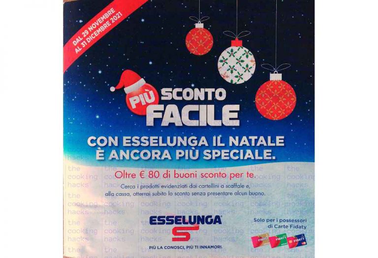 Volantino Esselunga Più Sconto Facile dal 29 novembre al 31 dicembre 2021