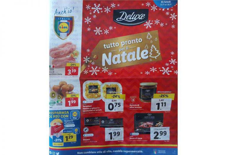 Volantino Lidl prossima settimana dal 22 al 28 novembre 2021