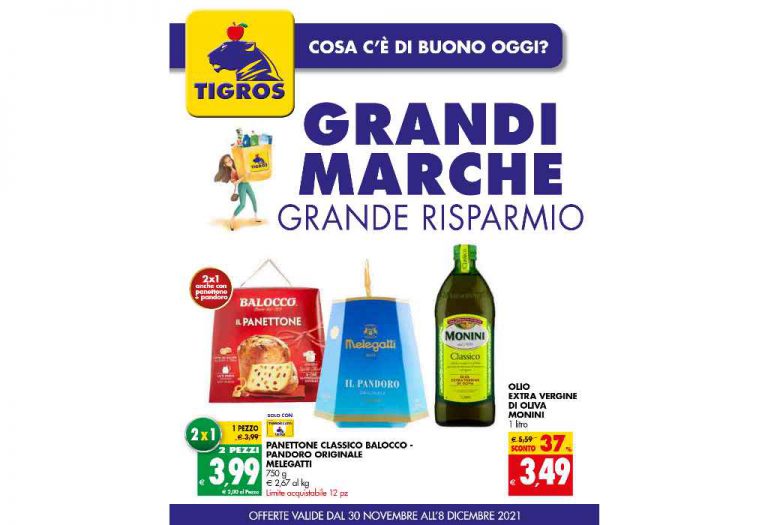 Volantino Tigros dal 30 novembre al 8 dicembre 2021