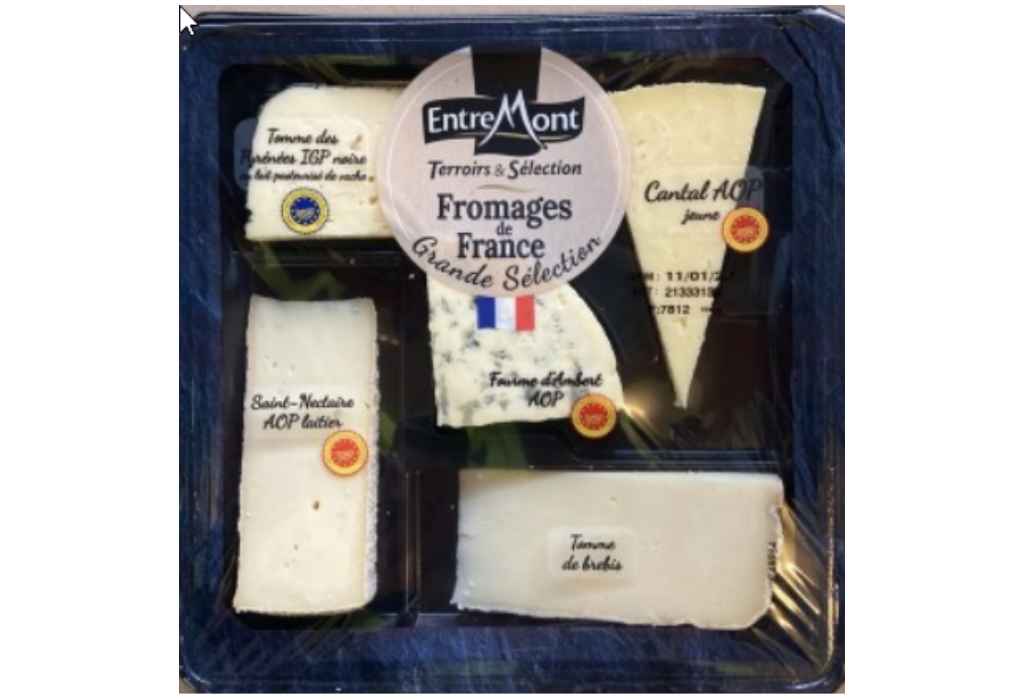 Richiamati formaggi Entremont Terroirs & Sélection Plateau 5 fromages per Listeria monocytogenes