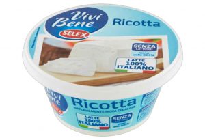 Richiamata ricotta senza lattosio Selex Vivi Bene per presenza di lattosio oltre i limiti