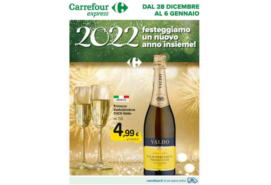 Volantino Carrefour Express dal 28 dicembre 2021 al 6 gennaio 2022