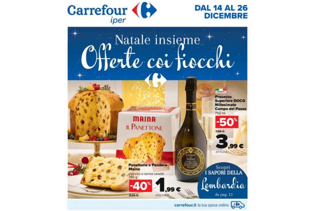 Volantino Carrefour Iper dal 14 al 26 dicembre 2021