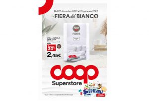 Volantino Coop Superstore dal 27 dicembre 2021 al 19 gennaio 2022: Fiera del Bianco