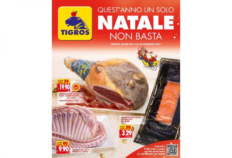 Volantino Tigros dal 9 al 24 dicembre 2021