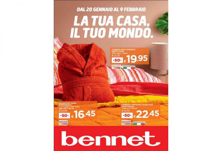 Volantino Bennet Casa dal 20 gennaio al 9 febbraio 2022