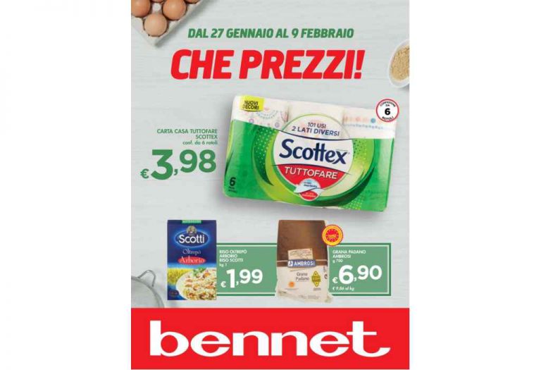 Volantino Bennet dal 27 gennaio al 9 febbraio 2022