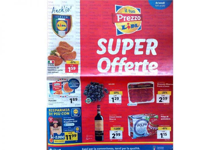 Volantino Lidl dal 31 gennaio al 6 febbraio 2022