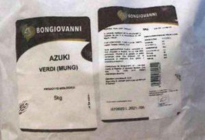 Il Ministero della Salute ha richiamato un lotto di Azuki verdi (Mung) per un rischio chimico