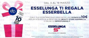 Esselunga regala sconto di 10 € per la profumeria Esserbella