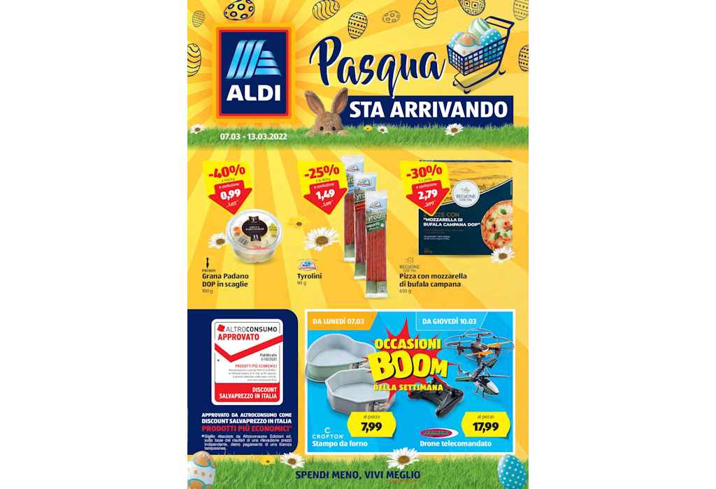 Volantino Aldi dal 7 al 13 marzo 2022