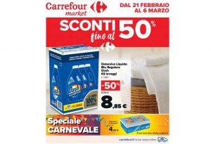 Volantino Carrefour Market dal 21 febbraio al 6 marzo 2022