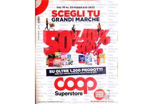 Volantino Coop Superstore dal 10 al 23 febbraio 2022